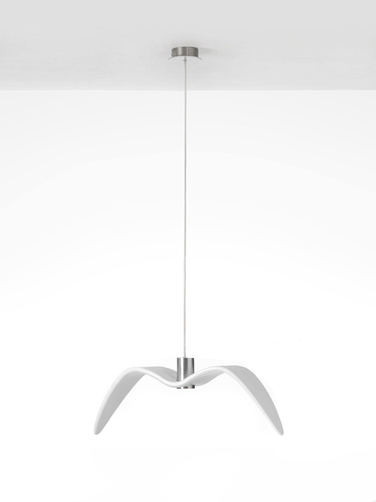 Ivoren lámpara colgante Alas de Pájaro para salón