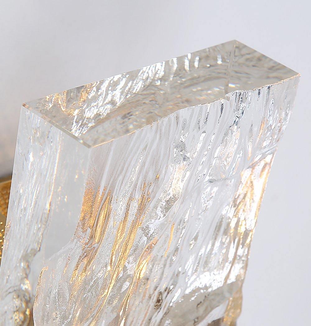 Ivenen aplique de pared Art elegancia cristal único de hielo