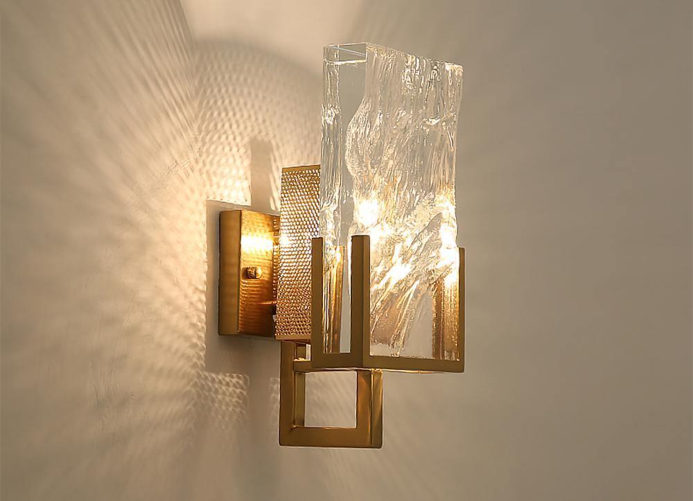 Ivenen aplique de pared Art elegancia cristal único de hielo