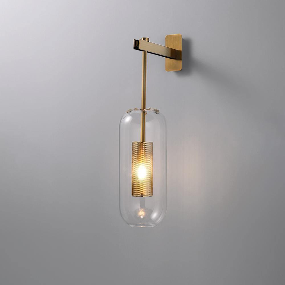 Eirinette aplique de pared Premium con vidrio nórdico