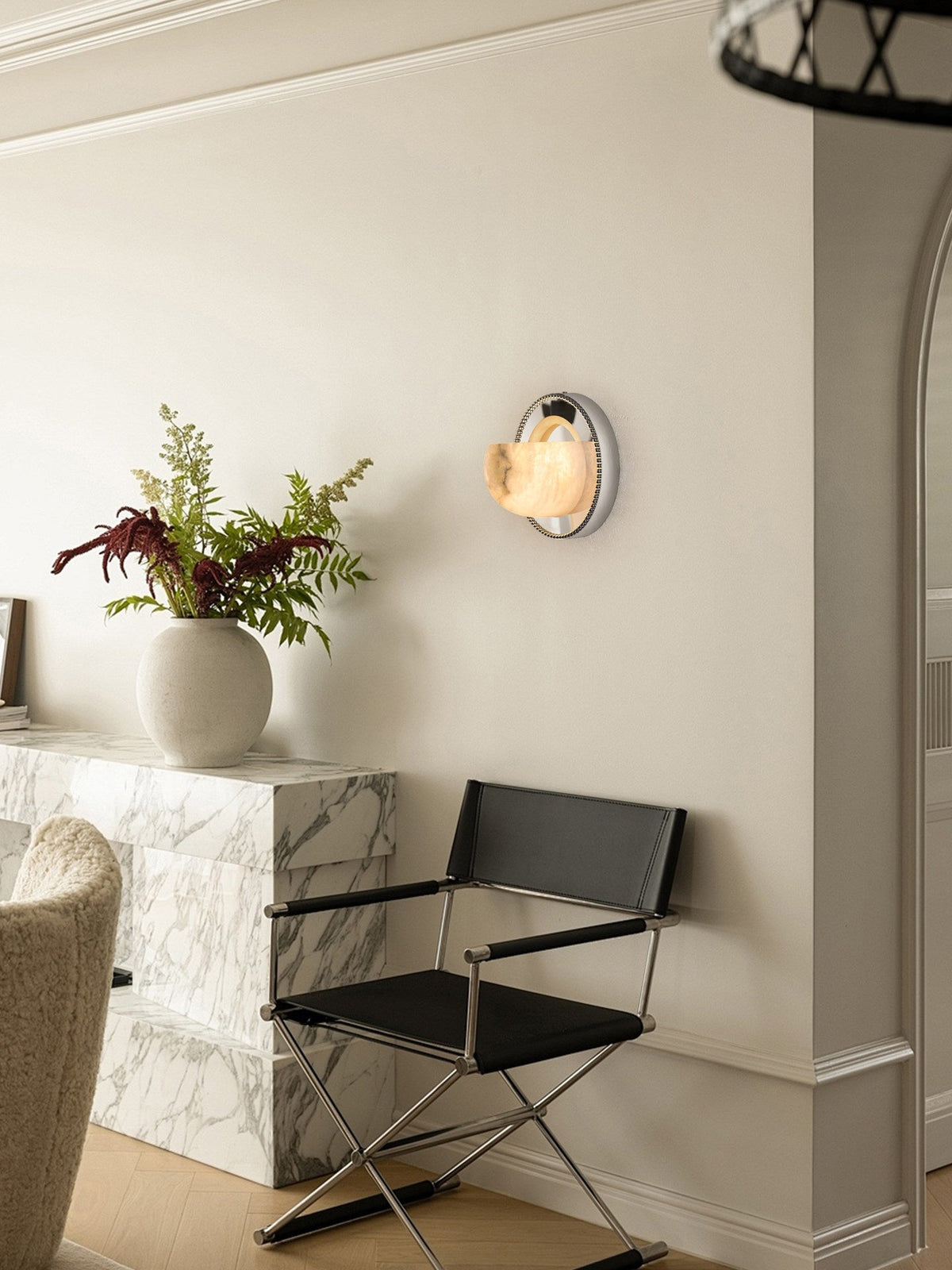 Albarelia aplique de pared en alabastro