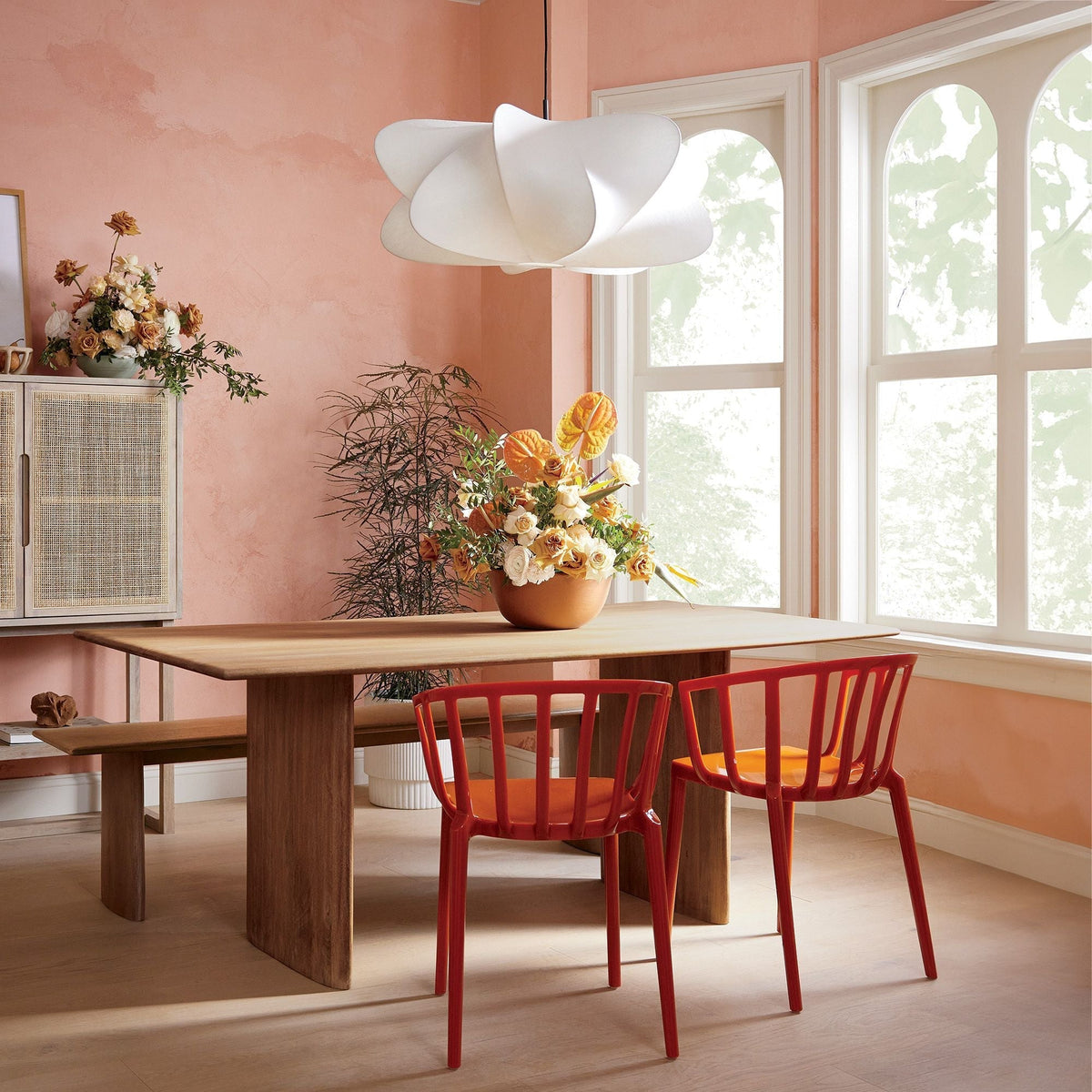 Luxe lámpara colgante contemporánea de seda
