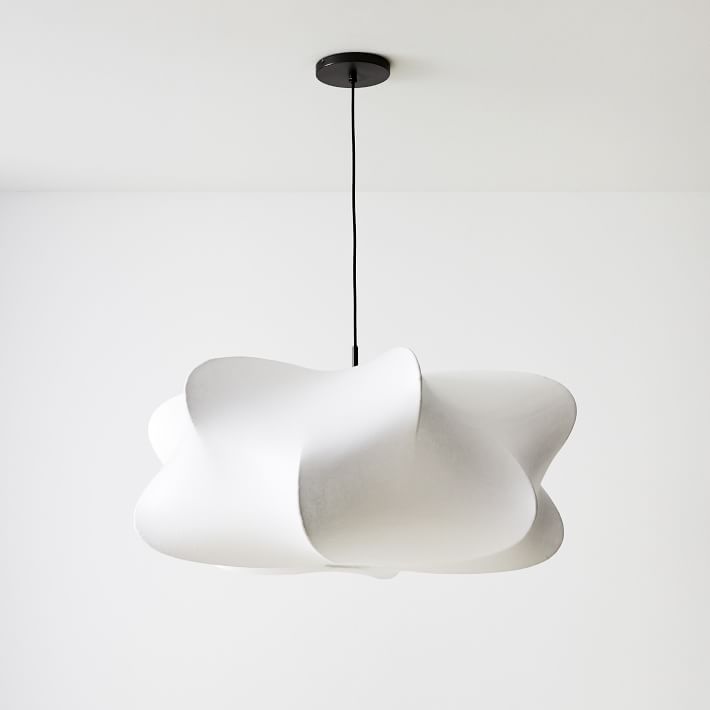 Luxe lámpara colgante contemporánea de seda