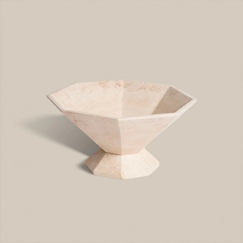 Selinel Facet mármol Pedestal Bowl