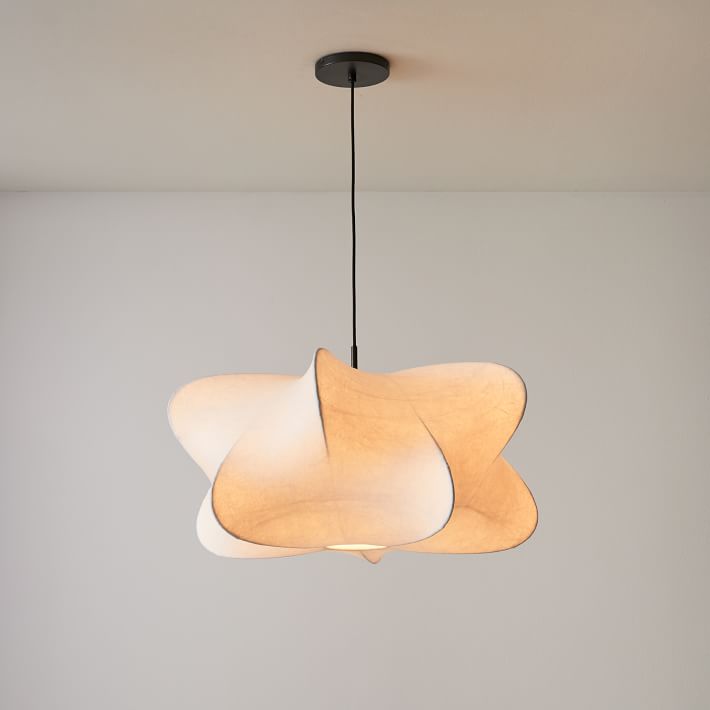 Luxe lámpara colgante contemporánea de seda