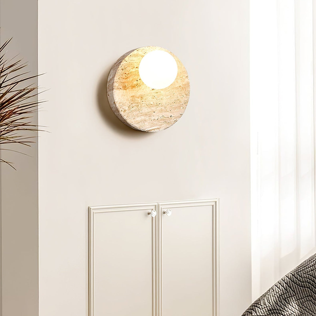 Kivros aplique de pared travertino