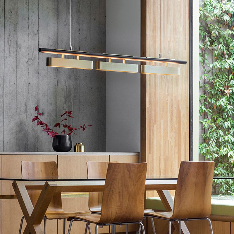 Arisha Minimalista Rectangular Metal Lámpara Colgante