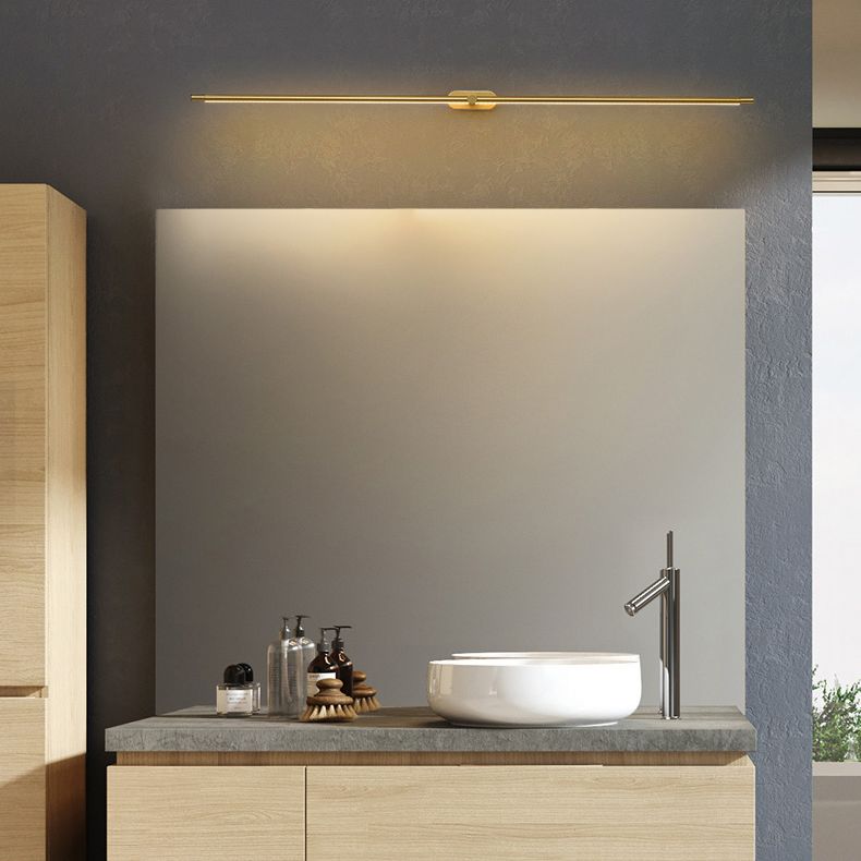 Arisha Minimalista Lineal Metal/Acrílico Aplique de Pared Blanco/Negro/Dorado