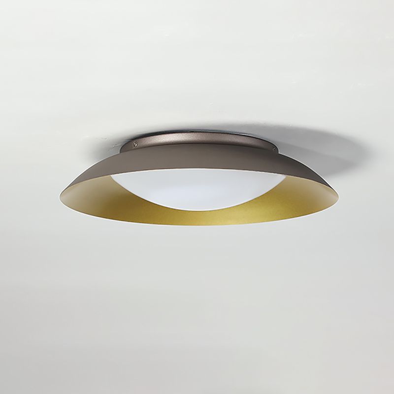 Arisha Moderna Redonda Metal LED Lámpara de Techo Cobre