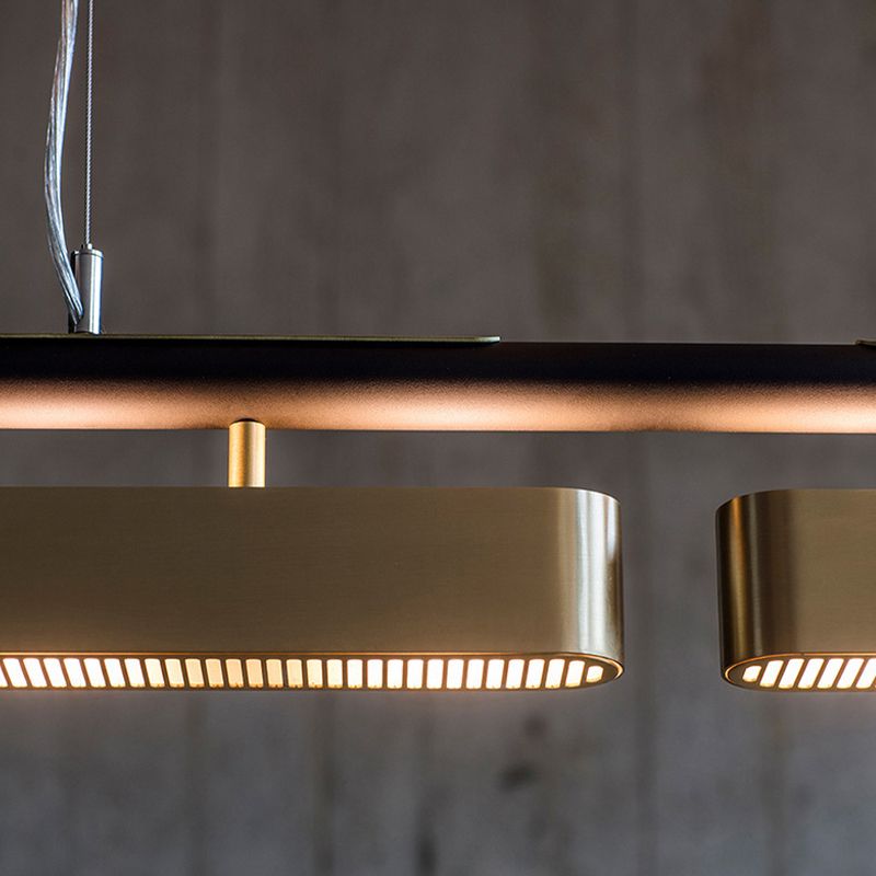 Arisha Minimalista Rectangular Metal Lámpara Colgante