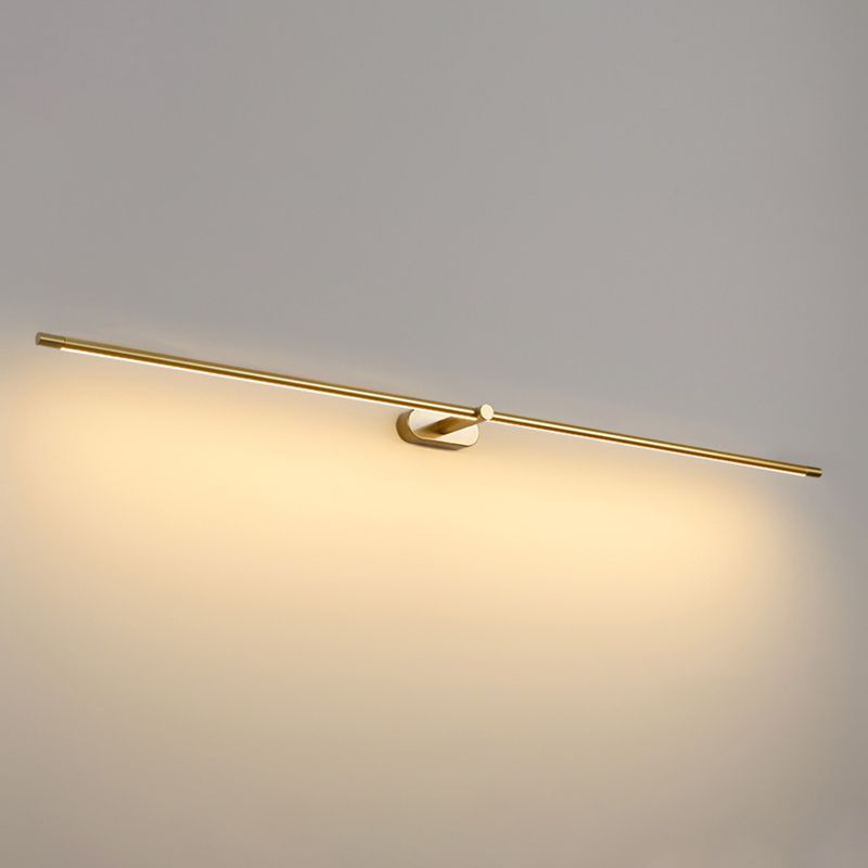 Arisha Minimalista Lineal Metal/Acrílico Aplique de Pared Blanco/Negro/Dorado