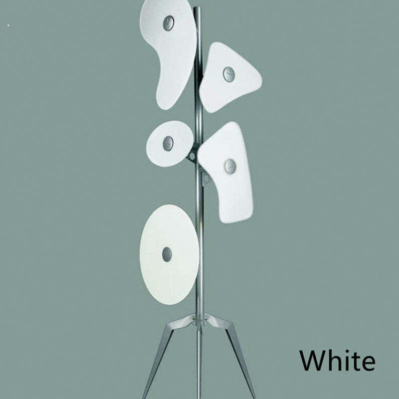 Mira Modern Geométrico Metal LED Lámpara de Pie Blanca