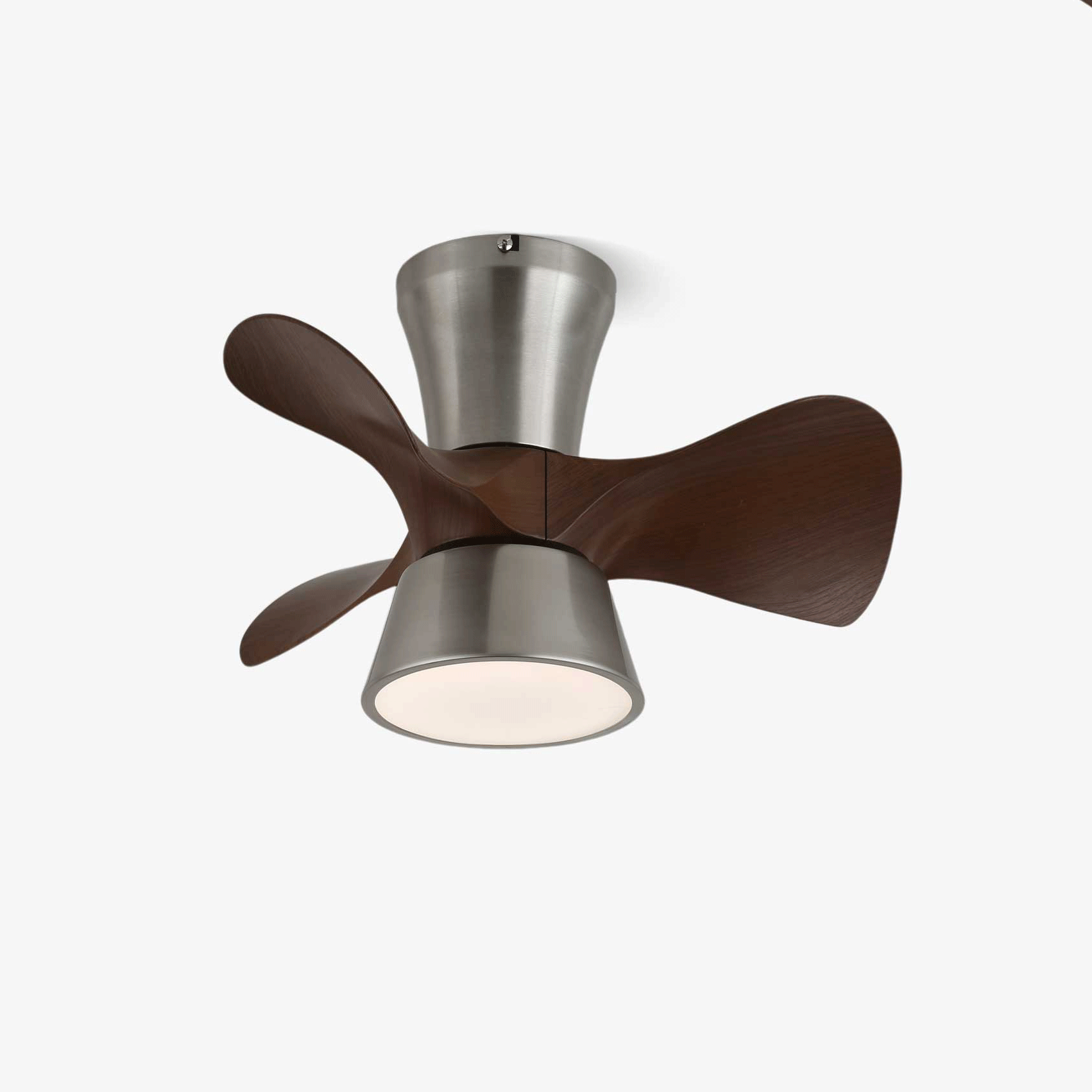 Nera ventilador de techo con luz moderno de madera