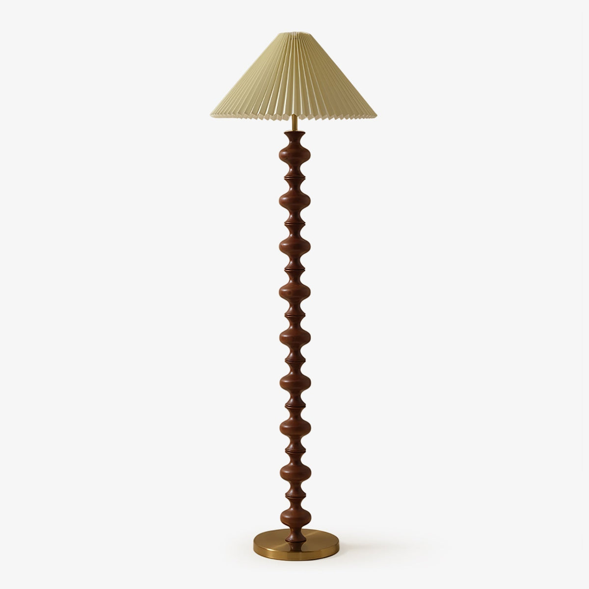 Sylirora lámpara de pie de madera y tejido