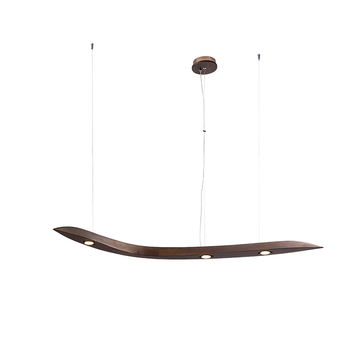 Queral lámpara colgante Flow minimalista de madera