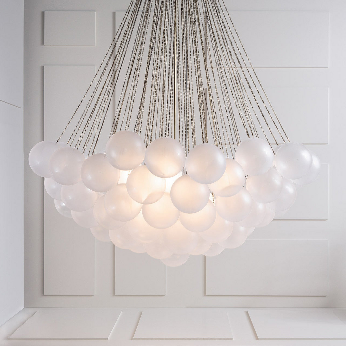 Valentina Lámpara Colgante de Globo de Vidrio con Forma de Burbuja