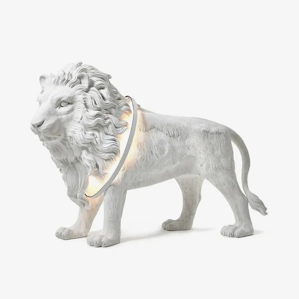 Brynis lámpara de pie escultura de león