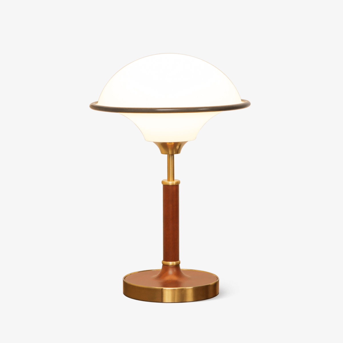 Solstic lámpara de mesa de madera estilo mid-century