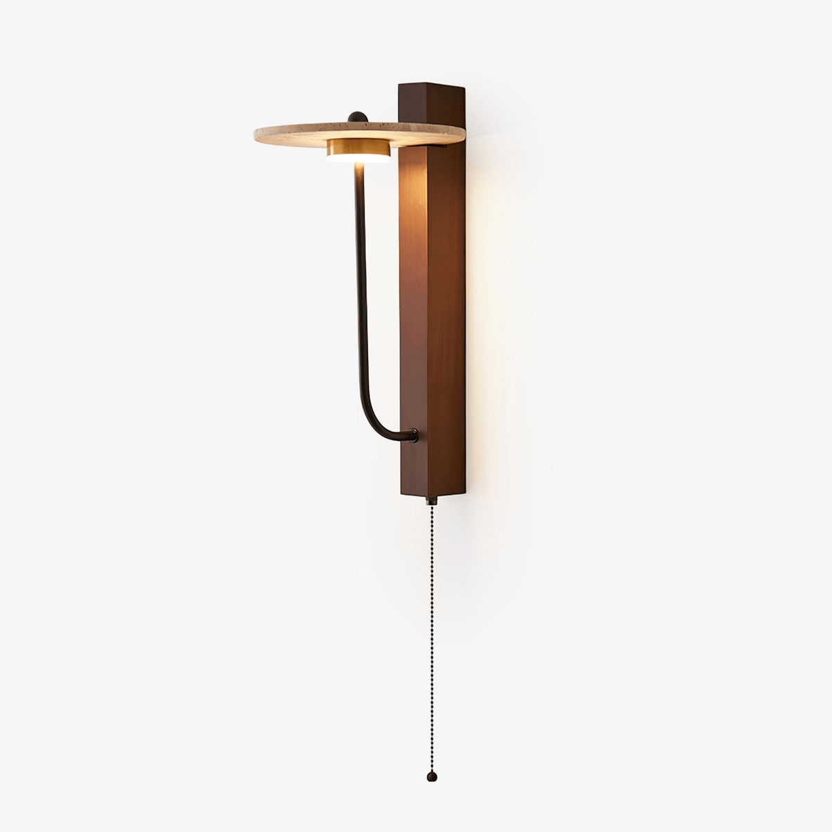 Viphayra aplique de pared con brazo articulado en travertino