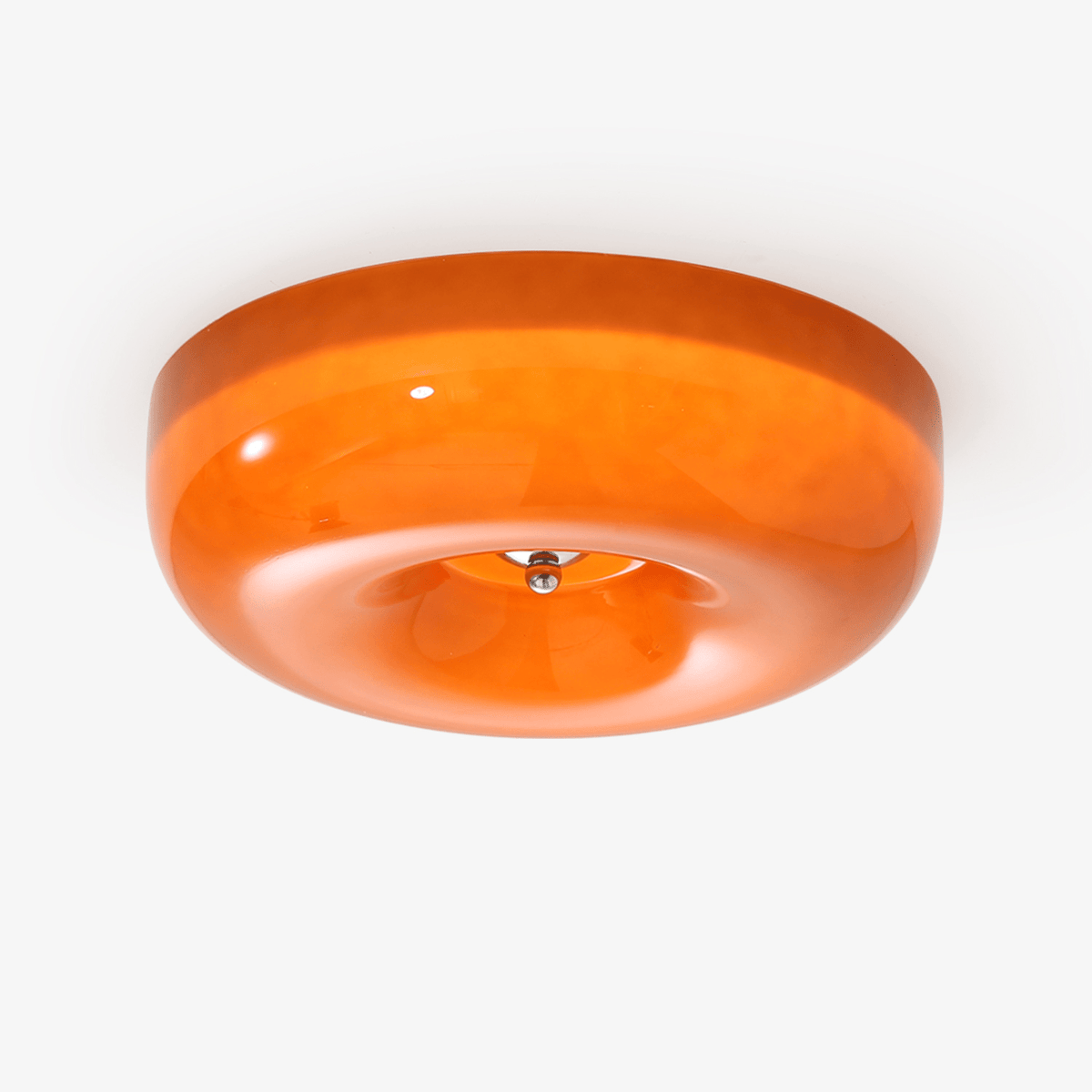 Cam lámpara de techo moderna minimalista de vidrio con diseño en espiral