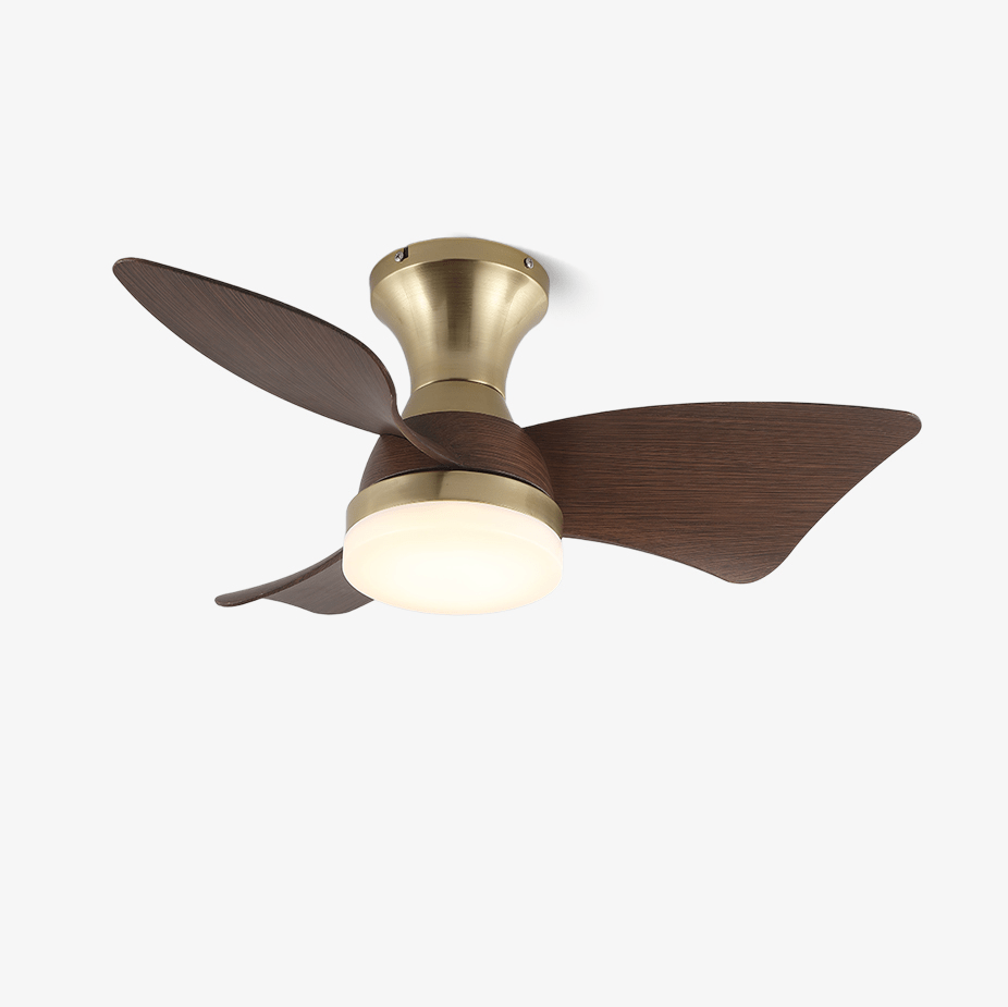 Aureon ventilador de techo con luz moderno de madera