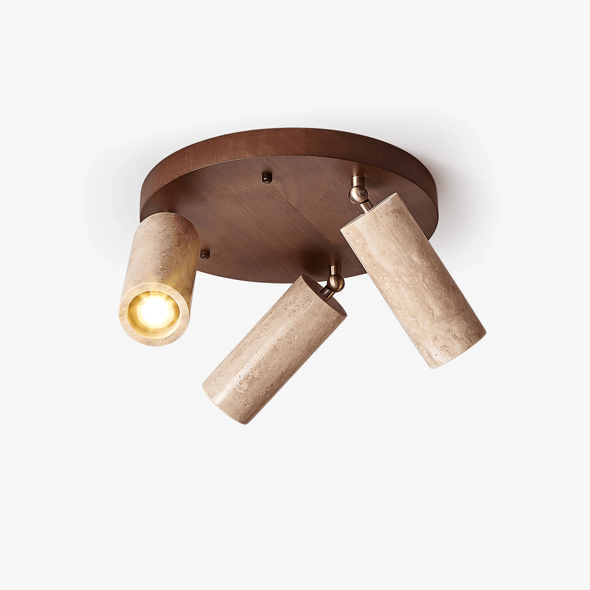 Zevenion lámpara de techo multi-brazo de travertino