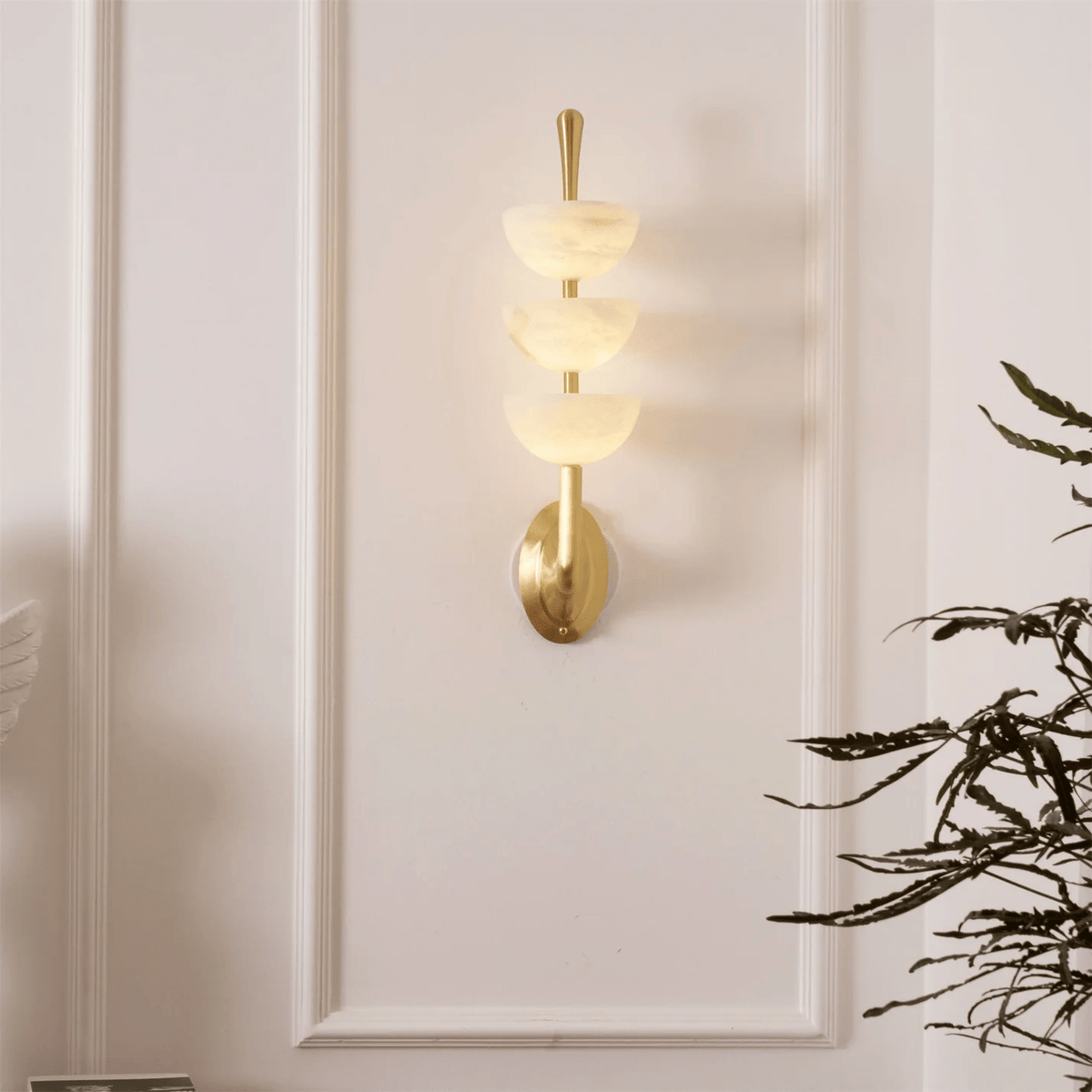 Ulmiraris aplique de pared alabastro