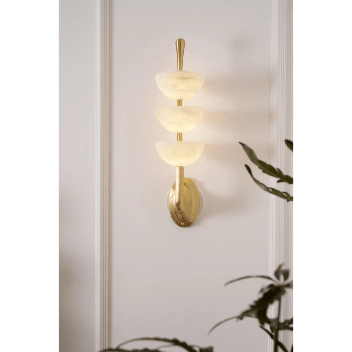 Ulmiraris aplique de pared alabastro