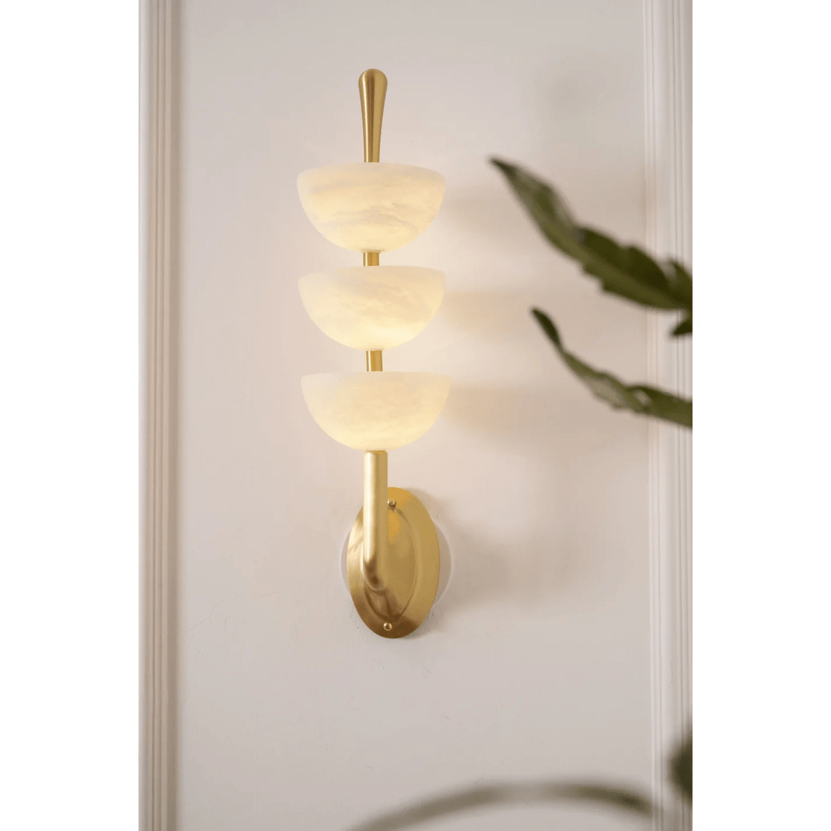 Ulmiraris aplique de pared alabastro