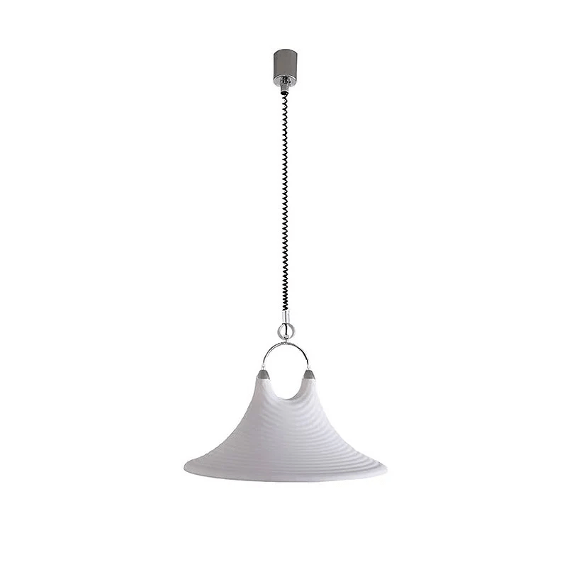 Aurmiros lámpara colgante moderna minimalista de vidrio con diseño en espiral