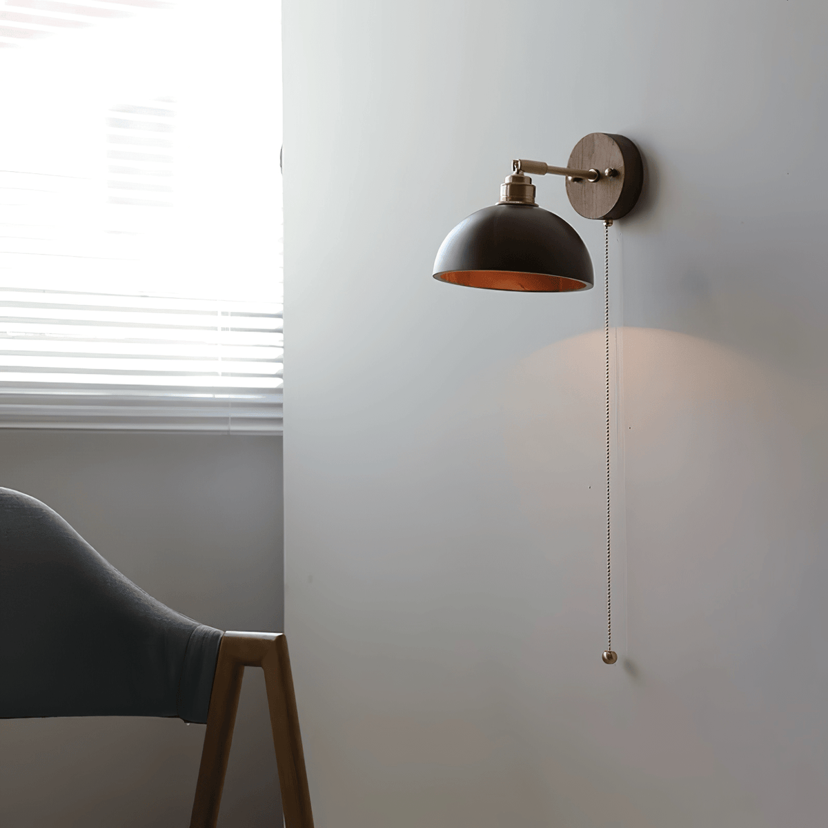 Arsole aplique de pared tradicional de latón con tirador