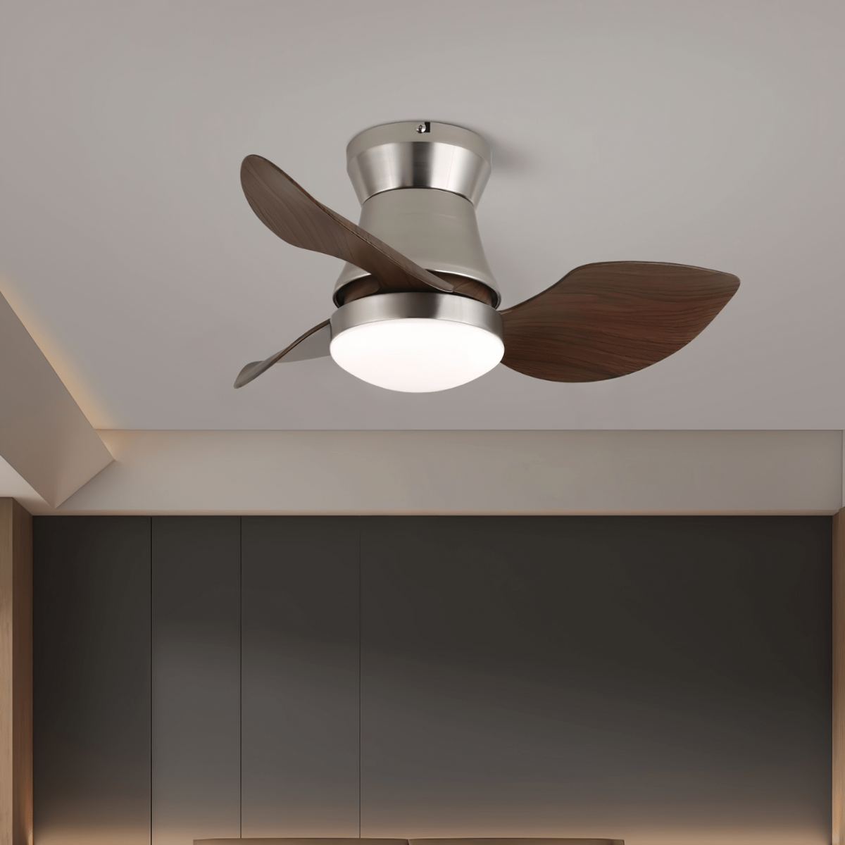 Airlume ventilador de techo con luz moderno de madera