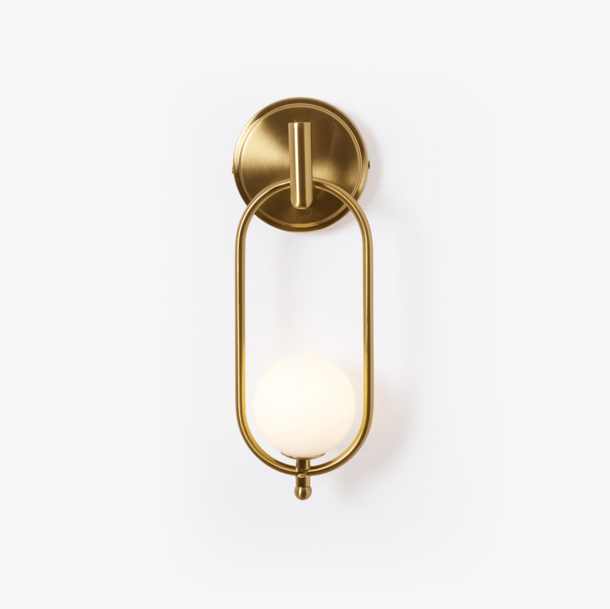 Cumirisra aplique de pared moderno minimalista de latón con pantalla de vidrio