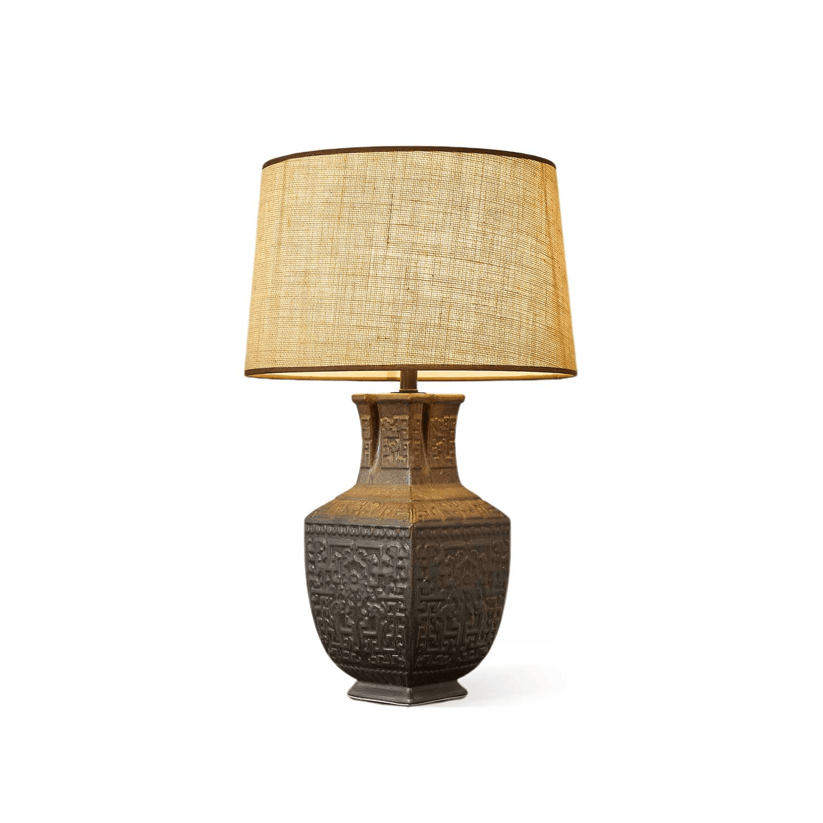Echo lámpara de mesa vintage de tejido