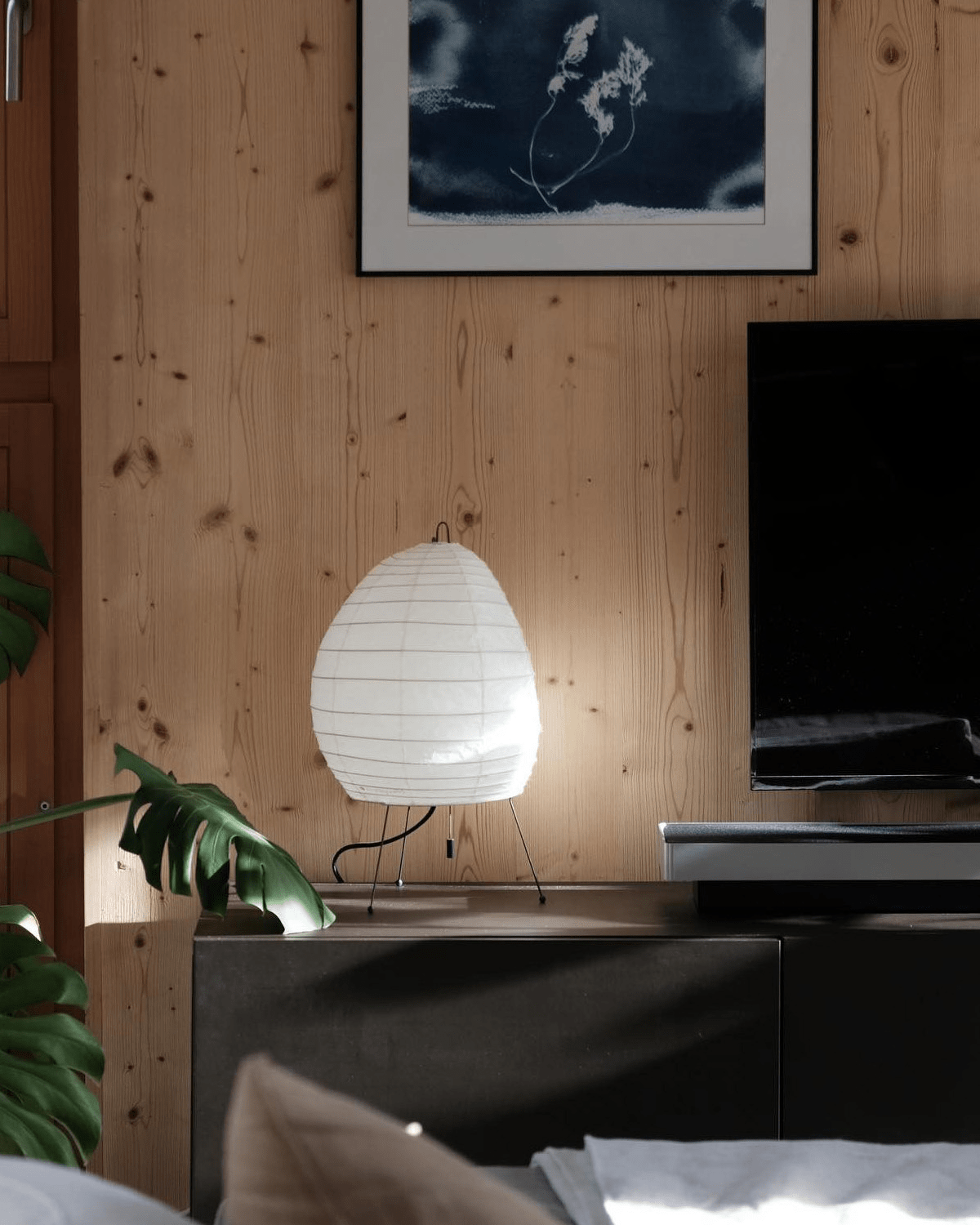 Elaris lámpara de mesa moderna de papel de arroz