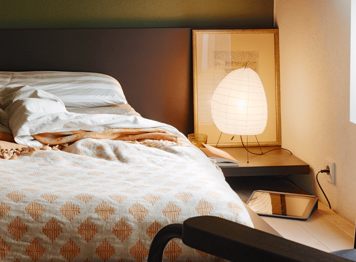 Elaris lámpara de mesa moderna de papel de arroz