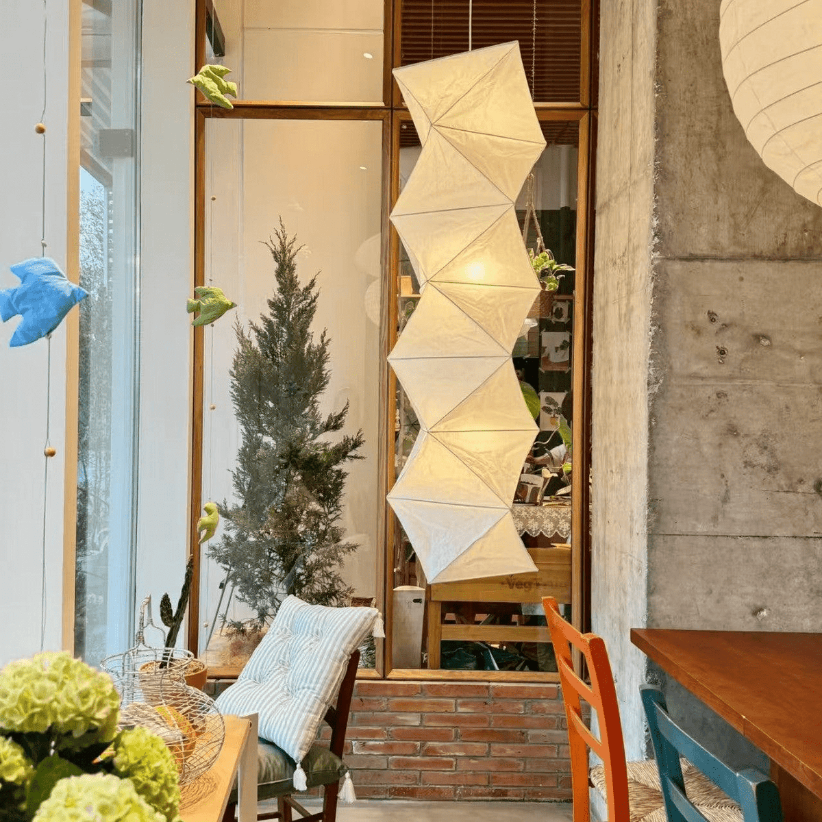 Jirso lámpara colgante minimalista de papel