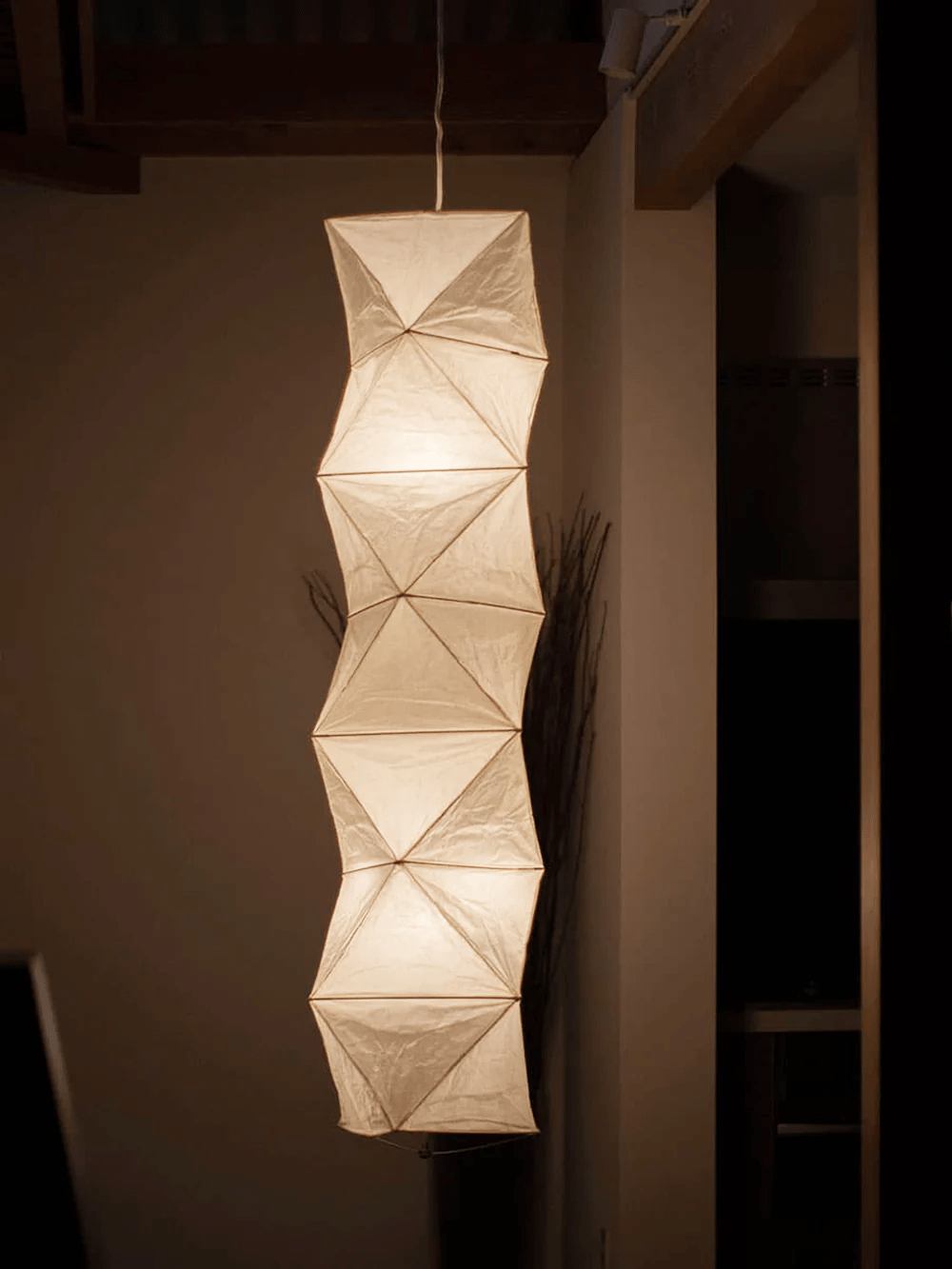 Jirso lámpara colgante minimalista de papel