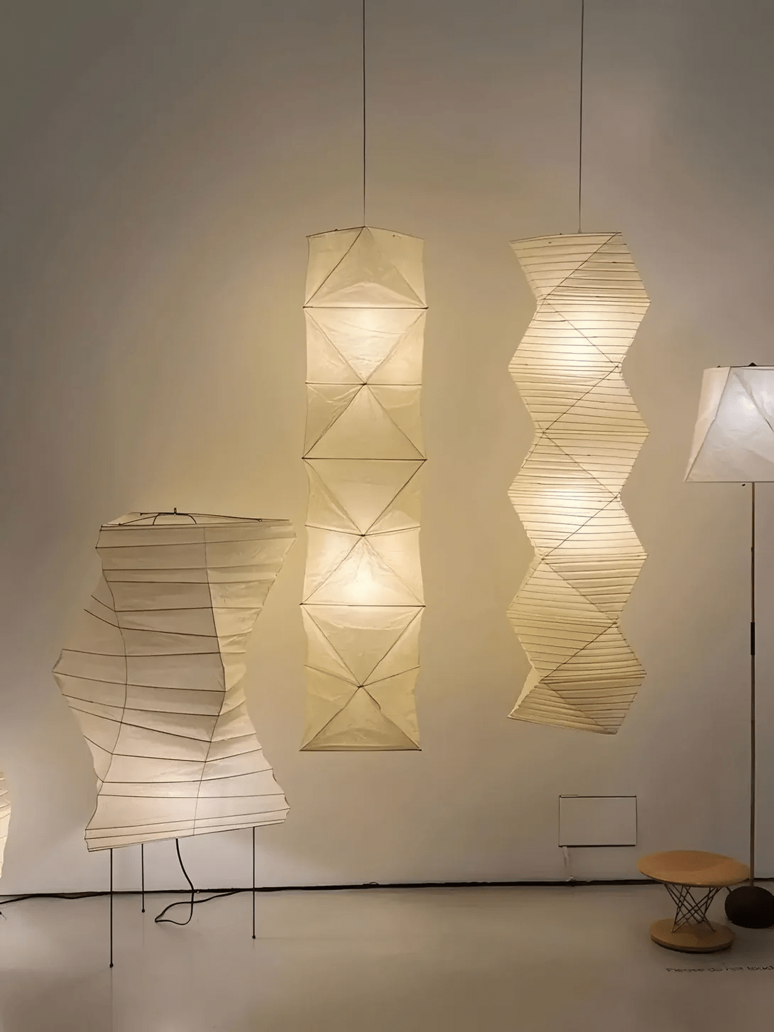 Jirso lámpara colgante minimalista de papel