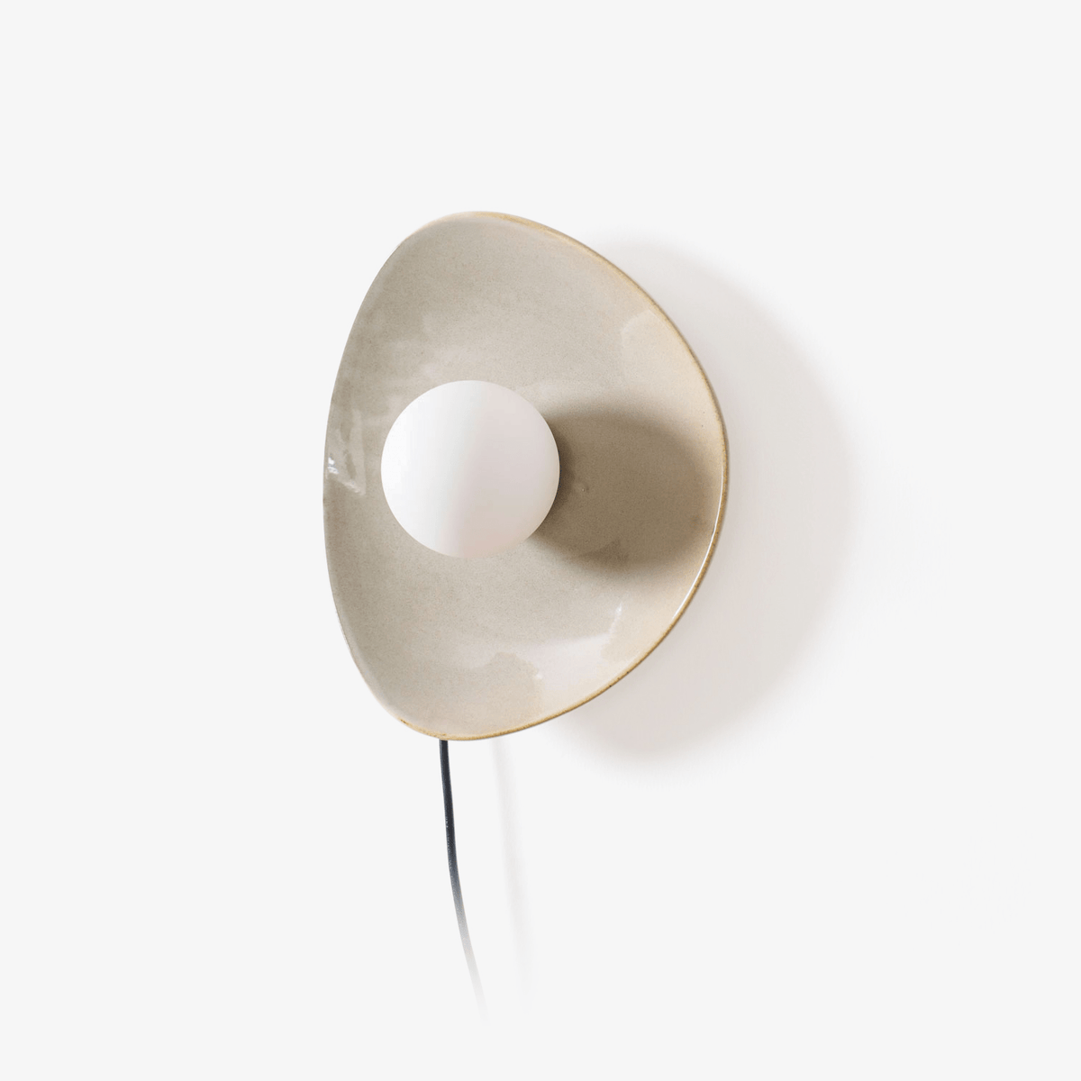 Lioruiella aplique de pared Pebble Disc cerámica vidrio enchufe enchufable
