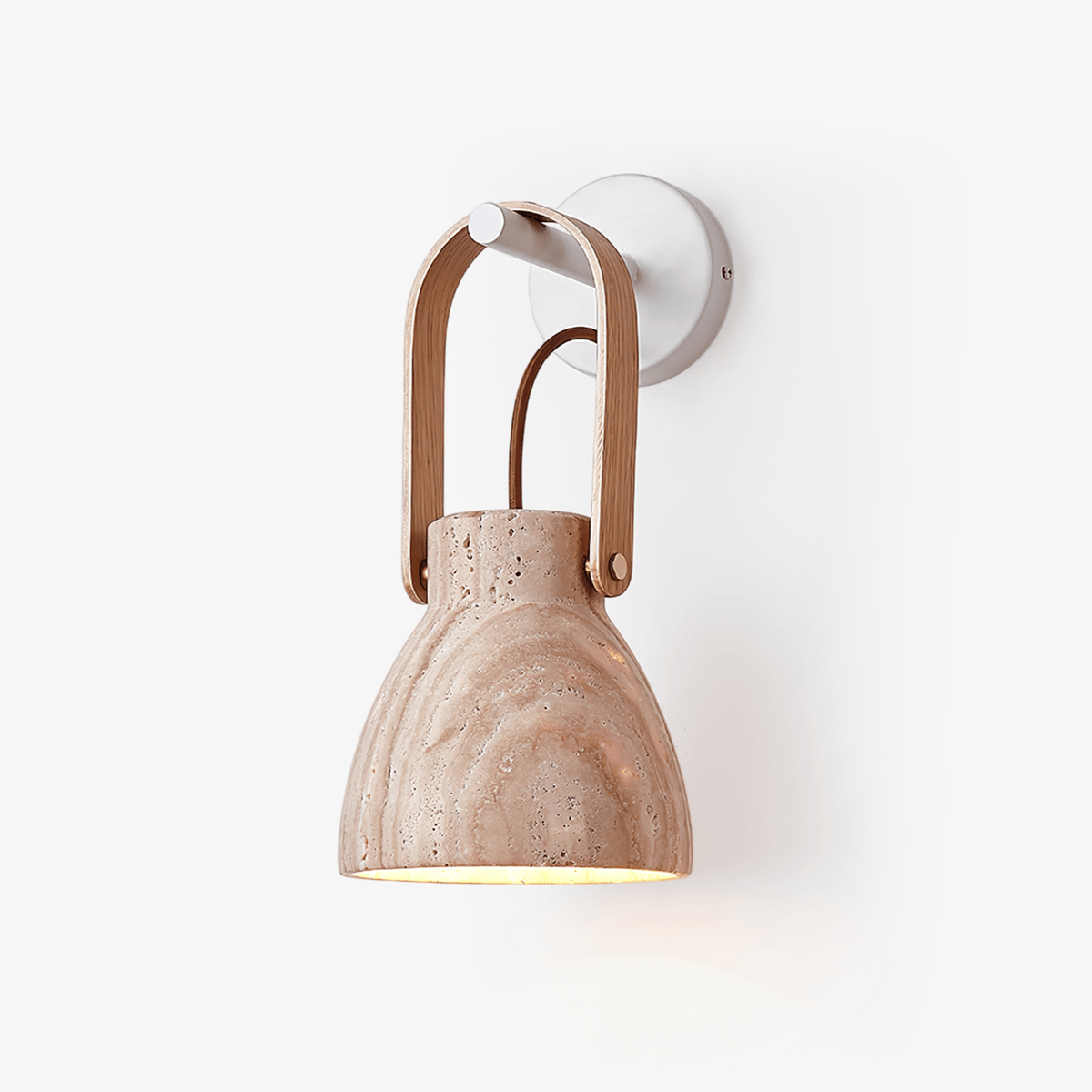 Tarix aplique de pared de farol en travertino