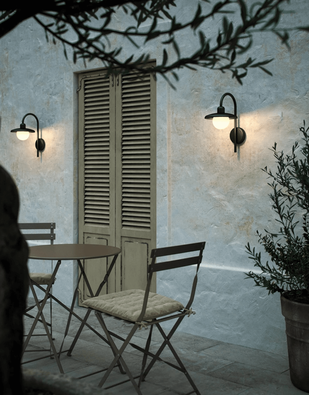 Elle aplique de pared exterior