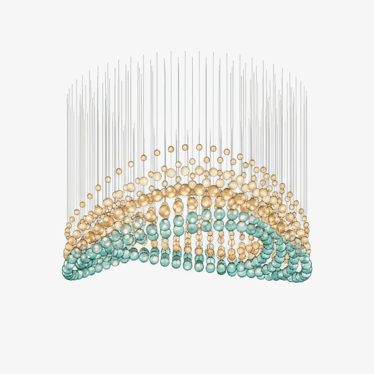 Pearl lámpara de araña Veil Couture Cascade Customize