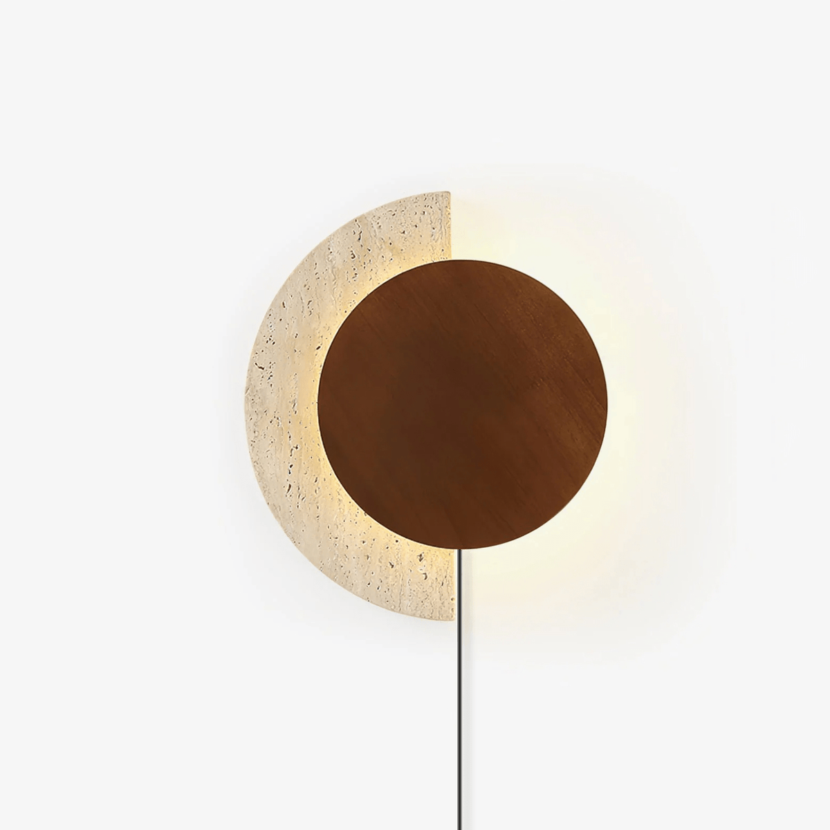 Crescent Halo enchufe-in aplique de pared enchufable
