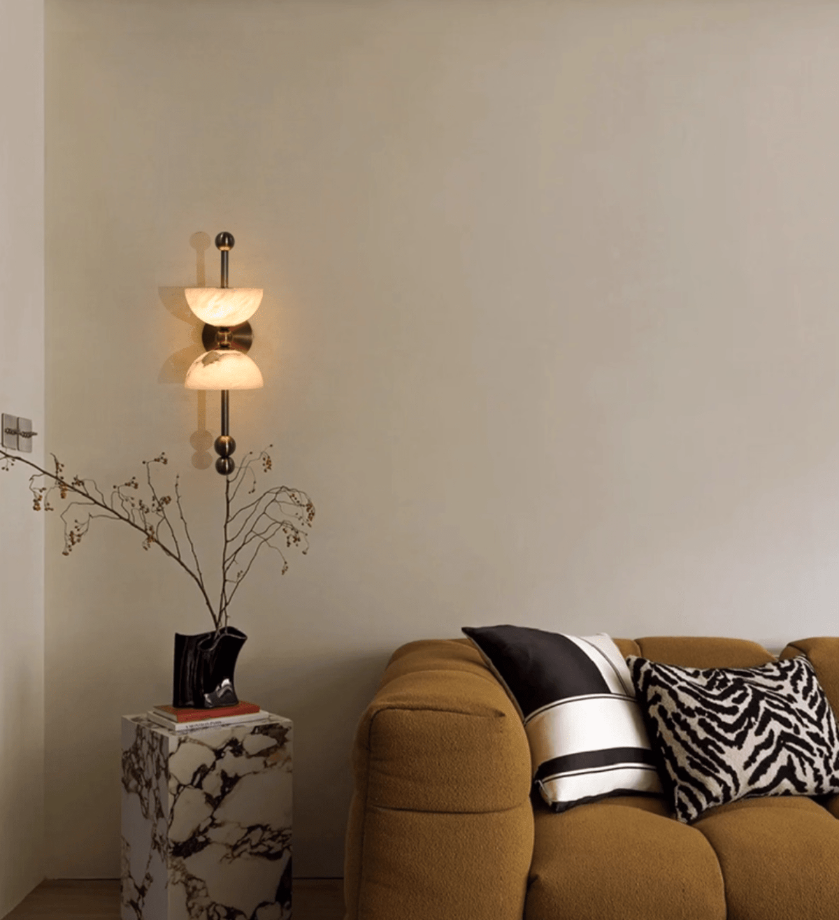 Seraphin aplique de pared en alabastro