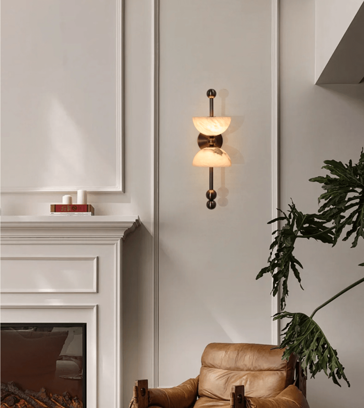 Seraphin aplique de pared en alabastro