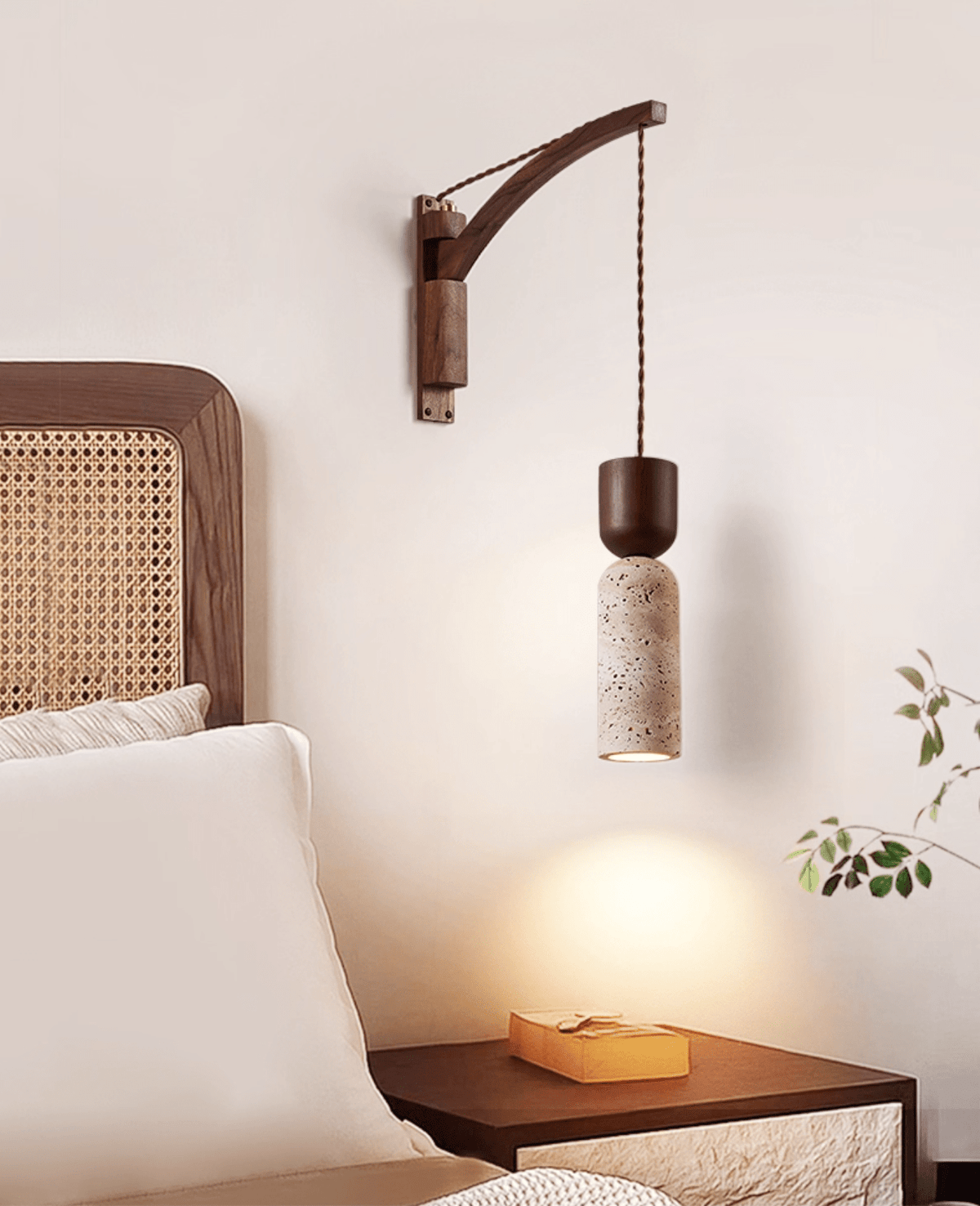 Lestemore aplique de pared travertino