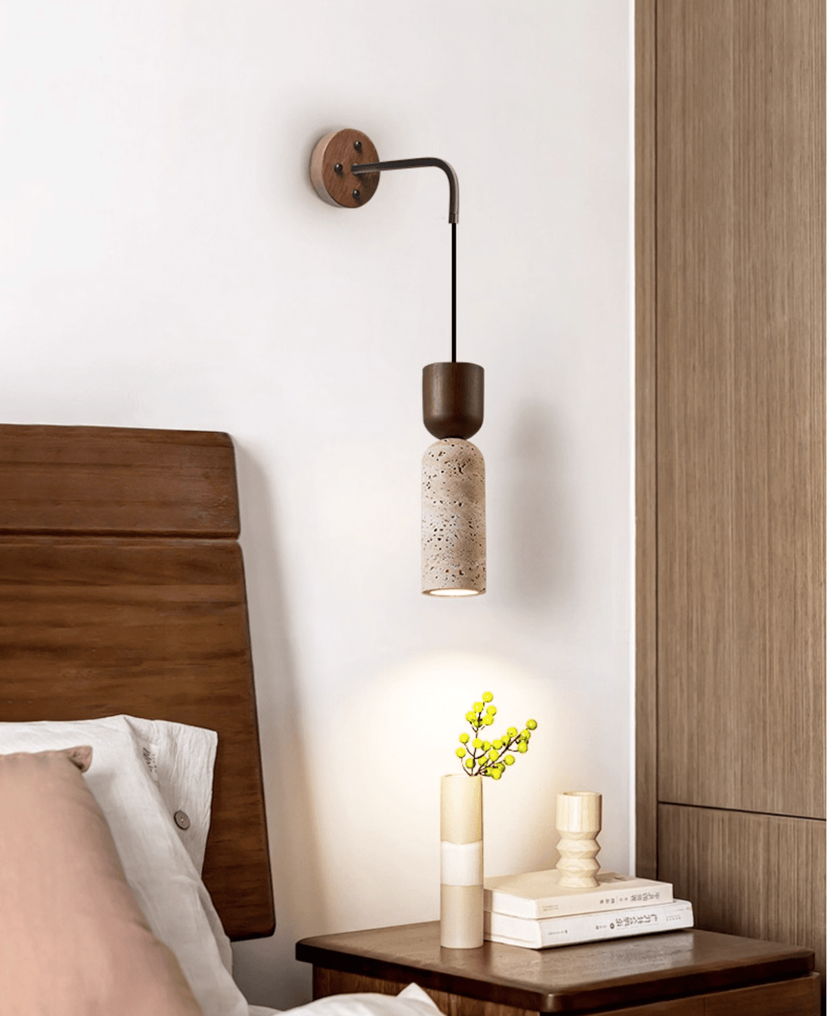 Lestemore aplique de pared travertino