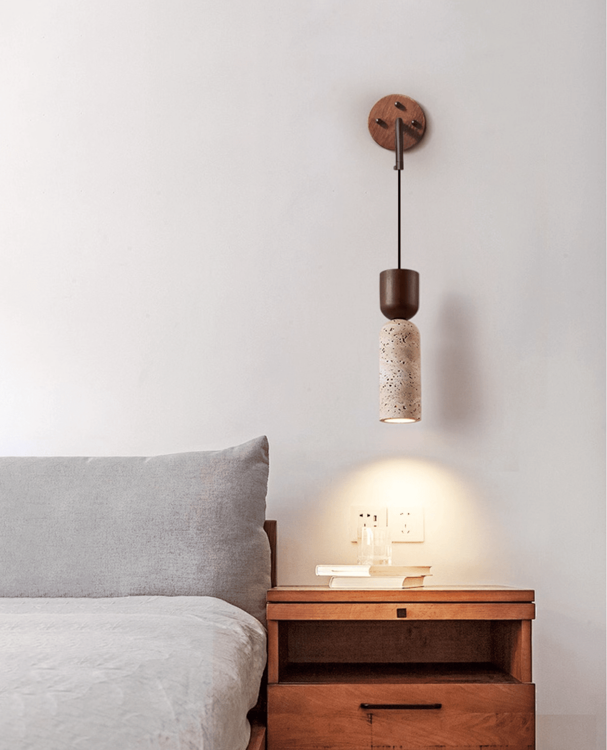 Lestemore aplique de pared travertino