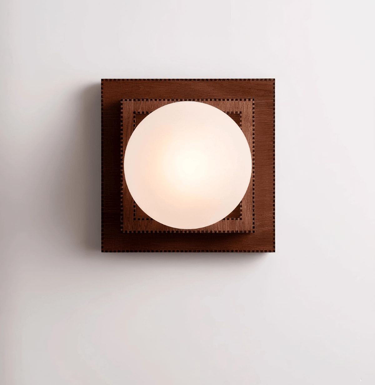 Luna aplique de pared con globos de madera esfera